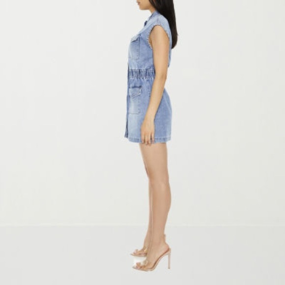 Forever 21 Cinched Denim
Womens Sleeveless Empire Waist
Dress Juniors Size S - Picture 5 of 11